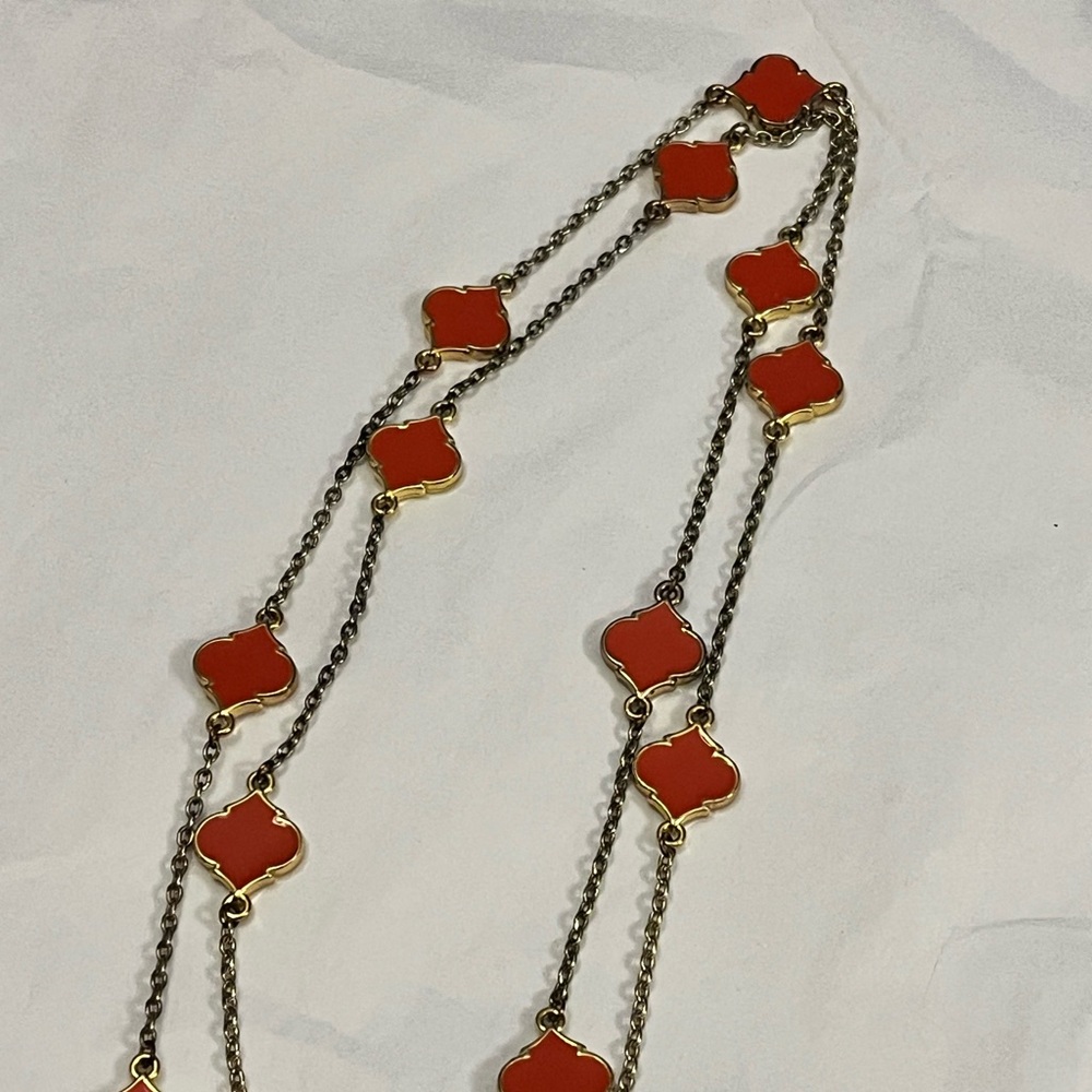 Fornash Gold and Orange Necklace